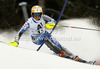 Frida Hansdotter of Sweden skiing in first run of women slalom race of Audi FIS Alpine skiing World cup 2012-2013 in Semmering, Austria. Women slalom race of Audi FIS Alpine skiing World cup was held in Semmering, Austria, on Saturday, 29th of December 2012.
