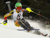 Erin Mielzynski of Canada skiing in first run of women slalom race of Audi FIS Alpine skiing World cup 2012-2013 in Semmering, Austria. Women slalom race of Audi FIS Alpine skiing World cup was held in Semmering, Austria, on Saturday, 29th of December 2012.
