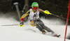 Erin Mielzynski of Canada skiing in first run of women slalom race of Audi FIS Alpine skiing World cup 2012-2013 in Semmering, Austria. Women slalom race of Audi FIS Alpine skiing World cup was held in Semmering, Austria, on Saturday, 29th of December 2012.
