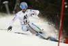 Irene Curtoni of Italy skiing in first run of women slalom race of Audi FIS Alpine skiing World cup 2012-2013 in Semmering, Austria. Women slalom race of Audi FIS Alpine skiing World cup was held in Semmering, Austria, on Saturday, 29th of December 2012.
