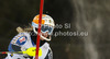 Emelie Wikstroem of Sweden skiing in first run of women slalom race of Audi FIS Alpine skiing World cup 2012-2013 in Semmering, Austria. Women slalom race of Audi FIS Alpine skiing World cup was held in Semmering, Austria, on Saturday, 29th of December 2012.
