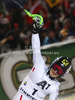 Second placed Kathrin Zettel of Austria reacts in finish of second run of women slalom race of Audi FIS Alpine skiing World cup 2012-2013 in Semmering, Austria. Women slalom race of Audi FIS Alpine skiing World cup was held in Semmering, Austria, on Saturday, 29th of December 2012.
