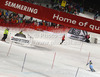 Third placed Tina Maze of Slovenia skiing in second run of women slalom race of Audi FIS Alpine skiing World cup 2012-2013 in Semmering, Austria. Women slalom race of Audi FIS Alpine skiing World cup was held in Semmering, Austria, on Saturday, 29th of December 2012.
