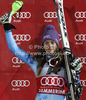 Third placed Tina Maze of Slovenia celebrates her medal won in women slalom race of Audi FIS Alpine skiing World cup 2012-2013 in Semmering, Austria. Women slalom race of Audi FIS Alpine skiing World cup was held in Semmering, Austria, on Saturday, 29th of December 2012.
