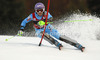 Tina Maze of Slovenia skiing in first run of women night slalom Snow Queen Trophy race of Audi FIS Alpine skiing World cup 2012-2013 on Sljeme above Zagreb, Croatia. Women night slalom Snow Queen Trophy race of Audi FIS Alpine skiing World cup was held on Sljeme above Zagreb, Croatia, on Friday, 4th of January 2013.
