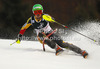 Erin Mielzynski of Canada skiing in first run of women night slalom Snow Queen Trophy race of Audi FIS Alpine skiing World cup 2012-2013 on Sljeme above Zagreb, Croatia. Women night slalom Snow Queen Trophy race of Audi FIS Alpine skiing World cup was held on Sljeme above Zagreb, Croatia, on Friday, 4th of January 2013.
