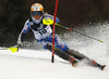 Frida Hansdotter of Sweden skiing in first run of women night slalom Snow Queen Trophy race of Audi FIS Alpine skiing World cup 2012-2013 on Sljeme above Zagreb, Croatia. Women night slalom Snow Queen Trophy race of Audi FIS Alpine skiing World cup was held on Sljeme above Zagreb, Croatia, on Friday, 4th of January 2013.
