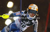 Frida Hansdotter of Sweden skiing in first run of women night slalom Snow Queen Trophy race of Audi FIS Alpine skiing World cup 2012-2013 on Sljeme above Zagreb, Croatia. Women night slalom Snow Queen Trophy race of Audi FIS Alpine skiing World cup was held on Sljeme above Zagreb, Croatia, on Friday, 4th of January 2013.

