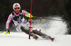 Christina Geiger of Germany skiing in first run of women night slalom Snow Queen Trophy race of Audi FIS Alpine skiing World cup 2012-2013 on Sljeme above Zagreb, Croatia. Women night slalom Snow Queen Trophy race of Audi FIS Alpine skiing World cup was held on Sljeme above Zagreb, Croatia, on Friday, 4th of January 2013.
