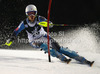 Resi Stiegler of USA skiing in first run of women night slalom Snow Queen Trophy race of Audi FIS Alpine skiing World cup 2012-2013 on Sljeme above Zagreb, Croatia. Women night slalom Snow Queen Trophy race of Audi FIS Alpine skiing World cup was held on Sljeme above Zagreb, Croatia, on Friday, 4th of January 2013.

