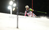 Fanny Chmelar of Germany skiing in first run of women night slalom Snow Queen Trophy race of Audi FIS Alpine skiing World cup 2012-2013 on Sljeme above Zagreb, Croatia. Women night slalom Snow Queen Trophy race of Audi FIS Alpine skiing World cup was held on Sljeme above Zagreb, Croatia, on Friday, 4th of January 2013.
