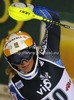 Second placed Frida Hansdotter of Sweden reacts in finish of second run of women night slalom Snow Queen Trophy race of Audi FIS Alpine skiing World cup 2012-2013 on Sljeme above Zagreb, Croatia. Women night slalom Snow Queen Trophy race of Audi FIS Alpine skiing World cup was held on Sljeme above Zagreb, Croatia, on Friday, 4th of January 2013.
