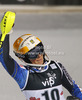 Second placed Frida Hansdotter of Sweden reacts in finish of second run of women night slalom Snow Queen Trophy race of Audi FIS Alpine skiing World cup 2012-2013 on Sljeme above Zagreb, Croatia. Women night slalom Snow Queen Trophy race of Audi FIS Alpine skiing World cup was held on Sljeme above Zagreb, Croatia, on Friday, 4th of January 2013.
