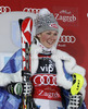 Winner Mikaela Shiffrin of USA celebrates her medal won in women night slalom Snow Queen Trophy race of Audi FIS Alpine skiing World cup 2012-2013 on Sljeme above Zagreb, Croatia. Women night slalom Snow Queen Trophy race of Audi FIS Alpine skiing World cup was held on Sljeme above Zagreb, Croatia, on Friday, 4th of January 2013.
