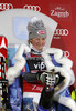 Winner Mikaela Shiffrin of USA celebrates her medal won in women night slalom Snow Queen Trophy race of Audi FIS Alpine skiing World cup 2012-2013 on Sljeme above Zagreb, Croatia. Women night slalom Snow Queen Trophy race of Audi FIS Alpine skiing World cup was held on Sljeme above Zagreb, Croatia, on Friday, 4th of January 2013.
