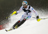 Stefano Gross of Italy skiing in first run of men slalom Snow Queen Trophy race of Audi FIS Alpine skiing World cup 2012-2013 on Sljeme above Zagreb, Croatia. Men slalom Snow Queen Trophy race of Audi FIS Alpine skiing World cup was held on Sljeme above Zagreb, Croatia, on Sunday, 6th of January 2013.
