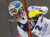 Stefano Gross of Italy skiing in first run of men slalom Snow Queen Trophy race of Audi FIS Alpine skiing World cup 2012-2013 on Sljeme above Zagreb, Croatia. Men slalom Snow Queen Trophy race of Audi FIS Alpine skiing World cup was held on Sljeme above Zagreb, Croatia, on Sunday, 6th of January 2013.
