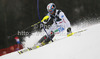 Cristian Deville of Italy skiing in first run of men slalom Snow Queen Trophy race of Audi FIS Alpine skiing World cup 2012-2013 on Sljeme above Zagreb, Croatia. Men slalom Snow Queen Trophy race of Audi FIS Alpine skiing World cup was held on Sljeme above Zagreb, Croatia, on Sunday, 6th of January 2013.
