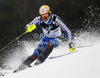 Andre Myhrer of Sweden skiing in first run of men slalom Snow Queen Trophy race of Audi FIS Alpine skiing World cup 2012-2013 on Sljeme above Zagreb, Croatia. Men slalom Snow Queen Trophy race of Audi FIS Alpine skiing World cup was held on Sljeme above Zagreb, Croatia, on Sunday, 6th of January 2013.
