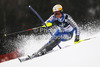 Mattias Hargin of Sweden skiing in first run of men slalom Snow Queen Trophy race of Audi FIS Alpine skiing World cup 2012-2013 on Sljeme above Zagreb, Croatia. Men slalom Snow Queen Trophy race of Audi FIS Alpine skiing World cup was held on Sljeme above Zagreb, Croatia, on Sunday, 6th of January 2013.
