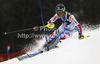 Alexis Pinturault of France skiing in first run of men slalom Snow Queen Trophy race of Audi FIS Alpine skiing World cup 2012-2013 on Sljeme above Zagreb, Croatia. Men slalom Snow Queen Trophy race of Audi FIS Alpine skiing World cup was held on Sljeme above Zagreb, Croatia, on Sunday, 6th of January 2013.
