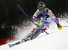 Alexis Pinturault of France skiing in first run of men slalom Snow Queen Trophy race of Audi FIS Alpine skiing World cup 2012-2013 on Sljeme above Zagreb, Croatia. Men slalom Snow Queen Trophy race of Audi FIS Alpine skiing World cup was held on Sljeme above Zagreb, Croatia, on Sunday, 6th of January 2013.
