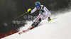 Benjamin Raich of Austria skiing in first run of men slalom Snow Queen Trophy race of Audi FIS Alpine skiing World cup 2012-2013 on Sljeme above Zagreb, Croatia. Men slalom Snow Queen Trophy race of Audi FIS Alpine skiing World cup was held on Sljeme above Zagreb, Croatia, on Sunday, 6th of January 2013.
