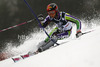 Naoki Yuasa of Japan skiing in first run of men slalom Snow Queen Trophy race of Audi FIS Alpine skiing World cup 2012-2013 on Sljeme above Zagreb, Croatia. Men slalom Snow Queen Trophy race of Audi FIS Alpine skiing World cup was held on Sljeme above Zagreb, Croatia, on Sunday, 6th of January 2013.
