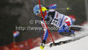 Steve Missillier of France skiing in first run of men slalom Snow Queen Trophy race of Audi FIS Alpine skiing World cup 2012-2013 on Sljeme above Zagreb, Croatia. Men slalom Snow Queen Trophy race of Audi FIS Alpine skiing World cup was held on Sljeme above Zagreb, Croatia, on Sunday, 6th of January 2013.
