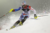 Markus Vogel of Switzerland skiing in first run of men slalom Snow Queen Trophy race of Audi FIS Alpine skiing World cup 2012-2013 on Sljeme above Zagreb, Croatia. Men slalom Snow Queen Trophy race of Audi FIS Alpine skiing World cup was held on Sljeme above Zagreb, Croatia, on Sunday, 6th of January 2013.

