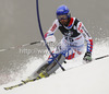 Jean-Baptiste Grange of France skiing in first run of men slalom Snow Queen Trophy race of Audi FIS Alpine skiing World cup 2012-2013 on Sljeme above Zagreb, Croatia. Men slalom Snow Queen Trophy race of Audi FIS Alpine skiing World cup was held on Sljeme above Zagreb, Croatia, on Sunday, 6th of January 2013.
