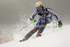 Axel Baeck of Sweden skiing in first run of men slalom Snow Queen Trophy race of Audi FIS Alpine skiing World cup 2012-2013 on Sljeme above Zagreb, Croatia. Men slalom Snow Queen Trophy race of Audi FIS Alpine skiing World cup was held on Sljeme above Zagreb, Croatia, on Sunday, 6th of January 2013.
