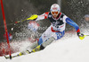 Marc Gini of Switzerland skiing in first run of men slalom Snow Queen Trophy race of Audi FIS Alpine skiing World cup 2012-2013 on Sljeme above Zagreb, Croatia. Men slalom Snow Queen Trophy race of Audi FIS Alpine skiing World cup was held on Sljeme above Zagreb, Croatia, on Sunday, 6th of January 2013.
