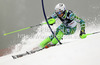 Henrik Kristoffersen of Norway skiing in first run of men slalom Snow Queen Trophy race of Audi FIS Alpine skiing World cup 2012-2013 on Sljeme above Zagreb, Croatia. Men slalom Snow Queen Trophy race of Audi FIS Alpine skiing World cup was held on Sljeme above Zagreb, Croatia, on Sunday, 6th of January 2013.
