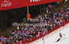 Winner Marcel Hirscher of Austria skiing in second run of men slalom Snow Queen Trophy race of Audi FIS Alpine skiing World cup 2012-2013 on Sljeme above Zagreb, Croatia. Men slalom Snow Queen Trophy race of Audi FIS Alpine skiing World cup was held on Sljeme above Zagreb, Croatia, on Sunday, 6th of January 2013.
