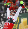Winner Marcel Hirscher of Austria reacts in finish of second run of men slalom Snow Queen Trophy race of Audi FIS Alpine skiing World cup 2012-2013 on Sljeme above Zagreb, Croatia. Men slalom Snow Queen Trophy race of Audi FIS Alpine skiing World cup was held on Sljeme above Zagreb, Croatia, on Sunday, 6th of January 2013.
