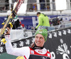 Winner Marcel Hirscher of Austria celebrates his medal won in men slalom Snow Queen Trophy race of Audi FIS Alpine skiing World cup 2012-2013 on Sljeme above Zagreb, Croatia. Men slalom Snow Queen Trophy race of Audi FIS Alpine skiing World cup was held on Sljeme above Zagreb, Croatia, on Sunday, 6th of January 2013.
