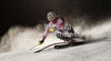 Christina Geiger of Germany skiing in first run of women night slalom race of Audi FIS Alpine skiing World cup 2012-2013 in Flachau, Austria. Women night slalom race of Audi FIS Alpine skiing World cup was held Flachau, Austria, on Tuesday, 15th of January 2013.
