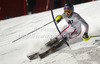 Michaela Kirchgasser of Austria skiing in first run of women night slalom race of Audi FIS Alpine skiing World cup 2012-2013 in Flachau, Austria. Women night slalom race of Audi FIS Alpine skiing World cup was held Flachau, Austria, on Tuesday, 15th of January 2013.
