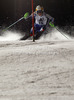 Therese Borssen of Sweden skiing in first run of women night slalom race of Audi FIS Alpine skiing World cup 2012-2013 in Flachau, Austria. Women night slalom race of Audi FIS Alpine skiing World cup was held Flachau, Austria, on Tuesday, 15th of January 2013.
