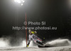 Bernadette Schild of Austria skiing in first run of women night slalom race of Audi FIS Alpine skiing World cup 2012-2013 in Flachau, Austria. Women night slalom race of Audi FIS Alpine skiing World cup was held Flachau, Austria, on Tuesday, 15th of January 2013.
