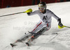 Bernadette Schild of Austria skiing in first run of women night slalom race of Audi FIS Alpine skiing World cup 2012-2013 in Flachau, Austria. Women night slalom race of Audi FIS Alpine skiing World cup was held Flachau, Austria, on Tuesday, 15th of January 2013.
