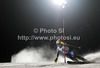 Emelie Wikstroem of Sweden skiing in first run of women night slalom race of Audi FIS Alpine skiing World cup 2012-2013 in Flachau, Austria. Women night slalom race of Audi FIS Alpine skiing World cup was held Flachau, Austria, on Tuesday, 15th of January 2013.
