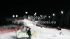 Maria Hoefl-Riesch of Germany skiing in first run of women night slalom race of Audi FIS Alpine skiing World cup 2012-2013 in Flachau, Austria. Women night slalom race of Audi FIS Alpine skiing World cup was held Flachau, Austria, on Tuesday, 15th of January 2013.
