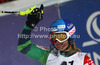 Third placed Tanja Poutiainen of Finland reacts in finish of second run of women night slalom race of Audi FIS Alpine skiing World cup 2012-2013 in Flachau, Austria. Women night slalom race of Audi FIS Alpine skiing World cup was held Flachau, Austria, on Tuesday, 15th of January 2013.

