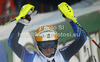 Second placed Frida Hansdotter of Sweden reacts in finish of second run of women night slalom race of Audi FIS Alpine skiing World cup 2012-2013 in Flachau, Austria. Women night slalom race of Audi FIS Alpine skiing World cup was held Flachau, Austria, on Tuesday, 15th of January 2013.
