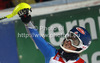 Winner Mikaela Shiffrin of USA reacts in finish of second run of women night slalom race of Audi FIS Alpine skiing World cup 2012-2013 in Flachau, Austria. Women night slalom race of Audi FIS Alpine skiing World cup was held Flachau, Austria, on Tuesday, 15th of January 2013.
