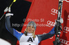 Second placed Frida Hansdotter of Sweden celebrates her medal won in women night slalom race of Audi FIS Alpine skiing World cup 2012-2013 in Flachau, Austria. Women night slalom race of Audi FIS Alpine skiing World cup was held Flachau, Austria, on Tuesday, 15th of January 2013.
