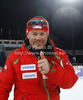 Finnish women head coach Christian Bruesch is happy with third place of Tanja Poutiainen of Finland in women night slalom race of Audi FIS Alpine skiing World cup 2012-2013 in Flachau, Austria. Women night slalom race of Audi FIS Alpine skiing World cup was held Flachau, Austria, on Tuesday, 15th of January 2013.
