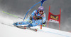 Tina Maze of Slovenia skiing in first run of women giant slalom Golden Fox trophy race of Audi FIS Alpine skiing World cup 2012-2013 in Maribor, Slovenia. Women giant slalom race of Audi FIS Alpine skiing World cup was held in Maribor, Slovenia, on Saturday, 26th of January 2013.
